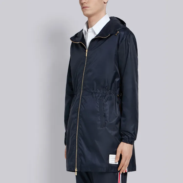 THOM BROWNE Parka Coats Men Blue-4