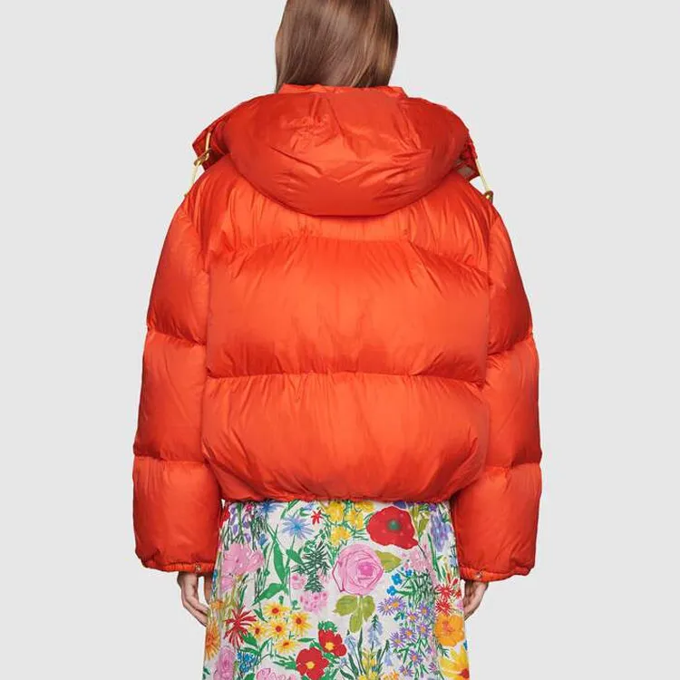 GUCCI X The North Face Nylon Jacket Red-2