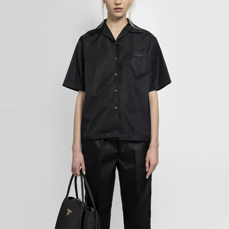 PRADA Re Nylon SS21 Shirt Women's Black-1
