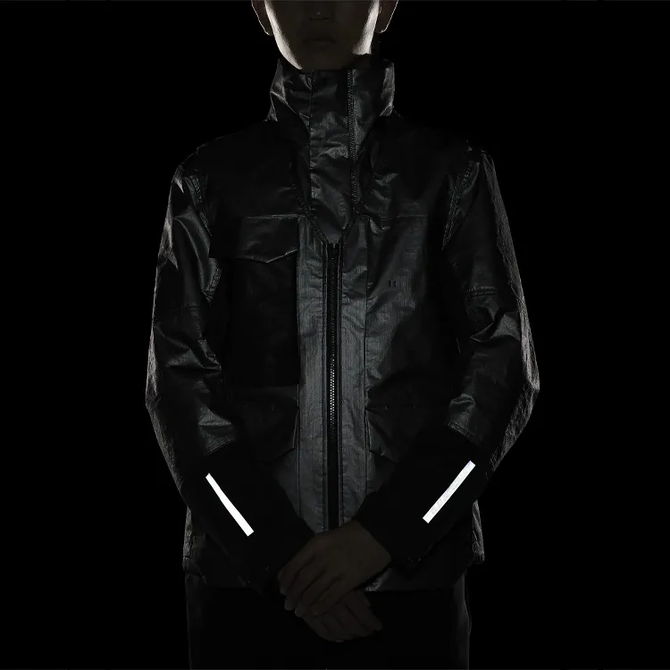 Nike Puffer Jackets Men Metallic Silver-6