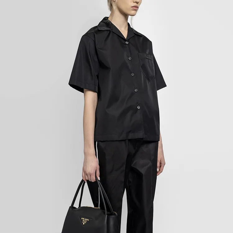 PRADA Re Nylon SS21 Shirt Women's Black-3