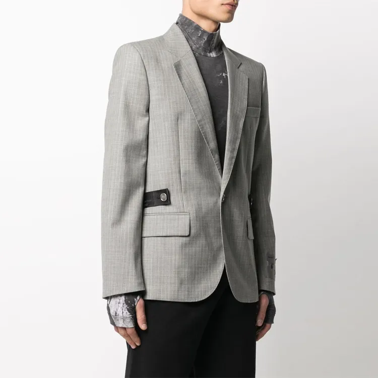 OFF WHITE SS21 Business Suits Men Gray-2