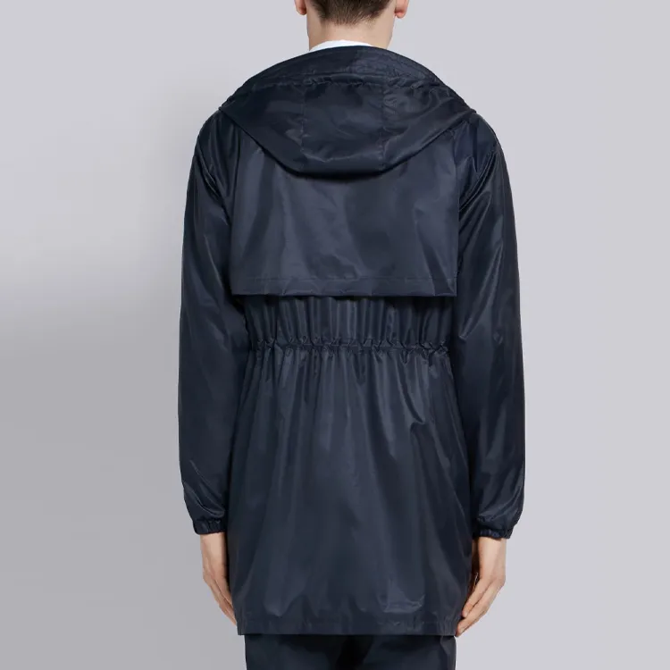 THOM BROWNE Parka Coats Men Blue-3