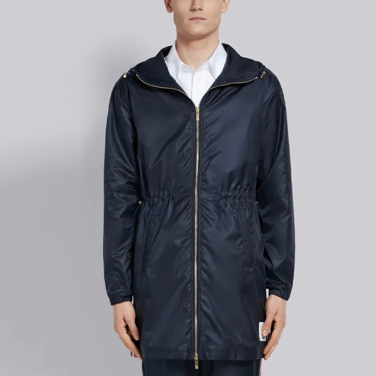 THOM BROWNE Parka Coats Men Blue-2