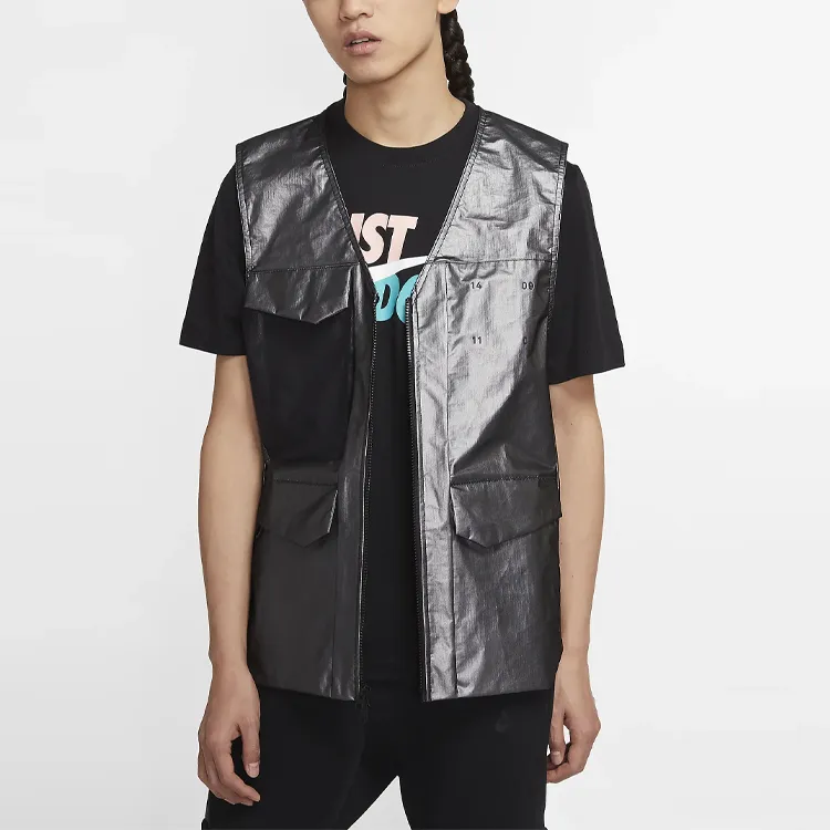 Nike Puffer Jackets Men Metallic Silver-3