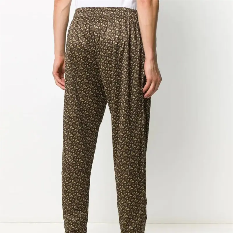Burberry Knitted Sports Pants Men's Mule Brown-4
