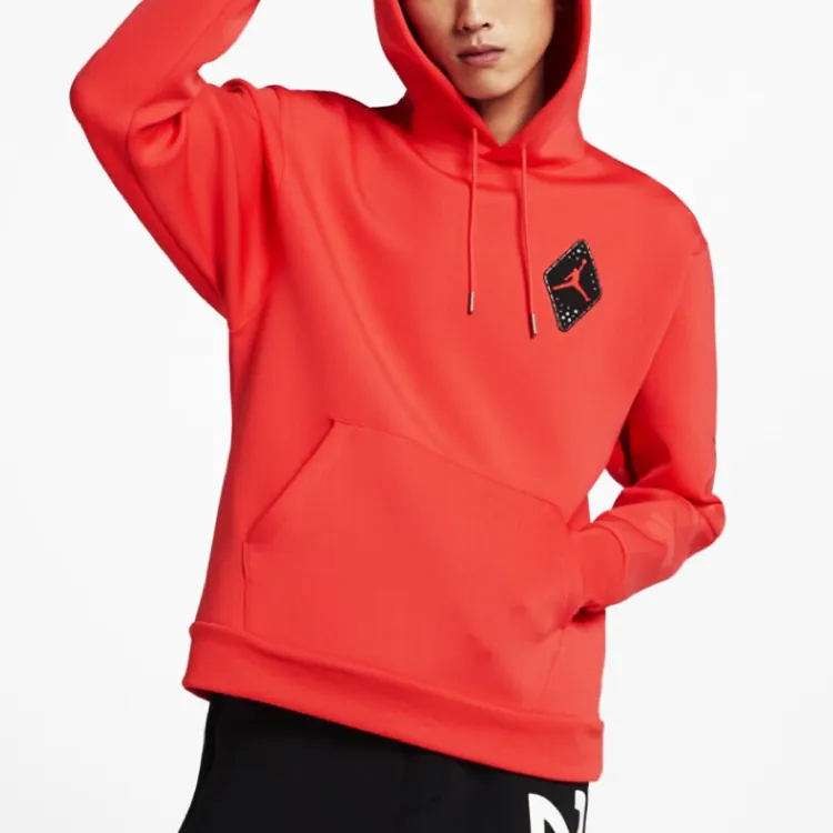 Jordan Sweatshirts Men Orange Red-3