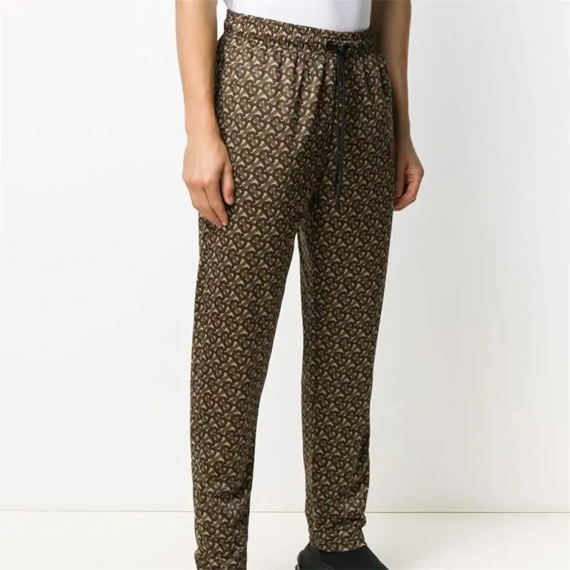 Burberry Knitted Sports Pants Men's Mule Brown-2