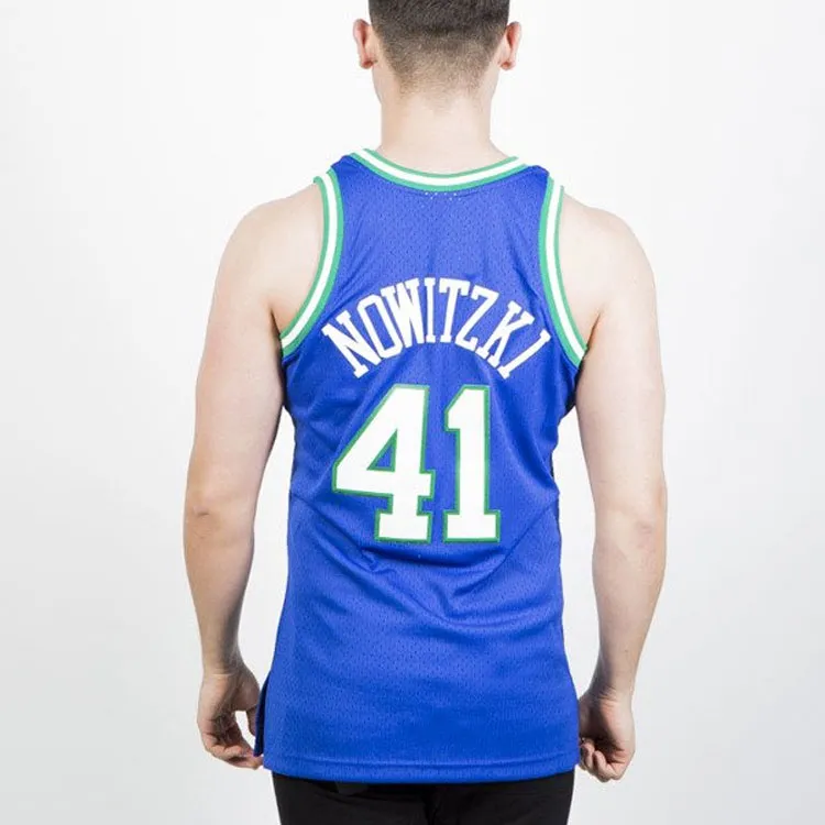 Mitchell Ness Basketball Jerseys Men Blue-2