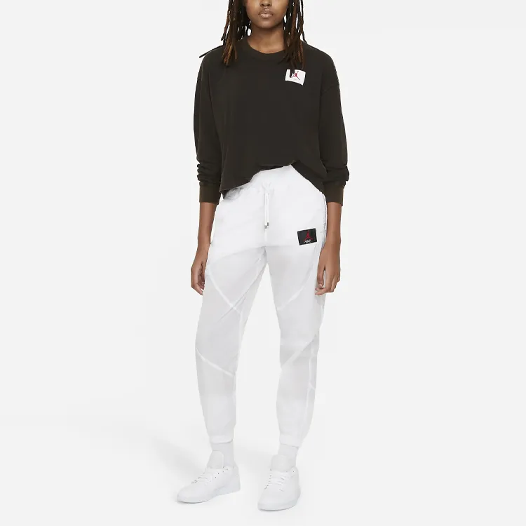 Jordan Drop Shoulder Sleeve T Shirt Women's Black-2