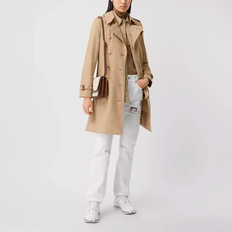 Burberry Double Breasted Belted Trench Coat-3