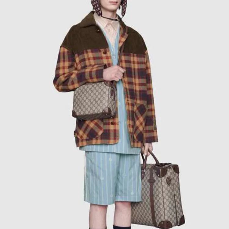 GUCCI Canvas Box Bag, Small Square Bag, Crossbody Bag, Shoulder Bag Unisex-6