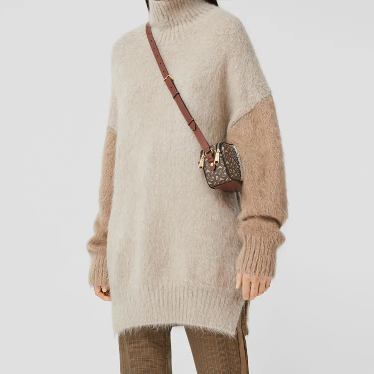 Burberry Canvas Camera Bag One Shoulder Handheld Crossbody Bag Unisex Mule Brown-8