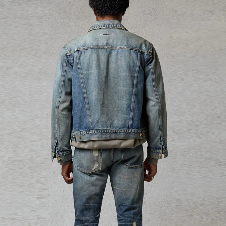 Fear Of God Essentials Denim Trucker Jacket-2
