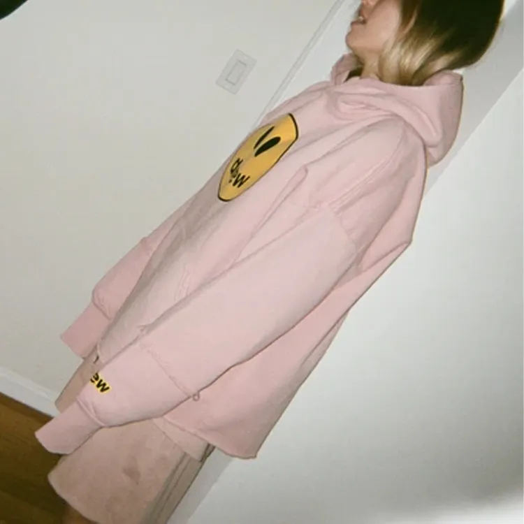 Drew House Smiley Collection Sweatshirts Unisex Pink-5
