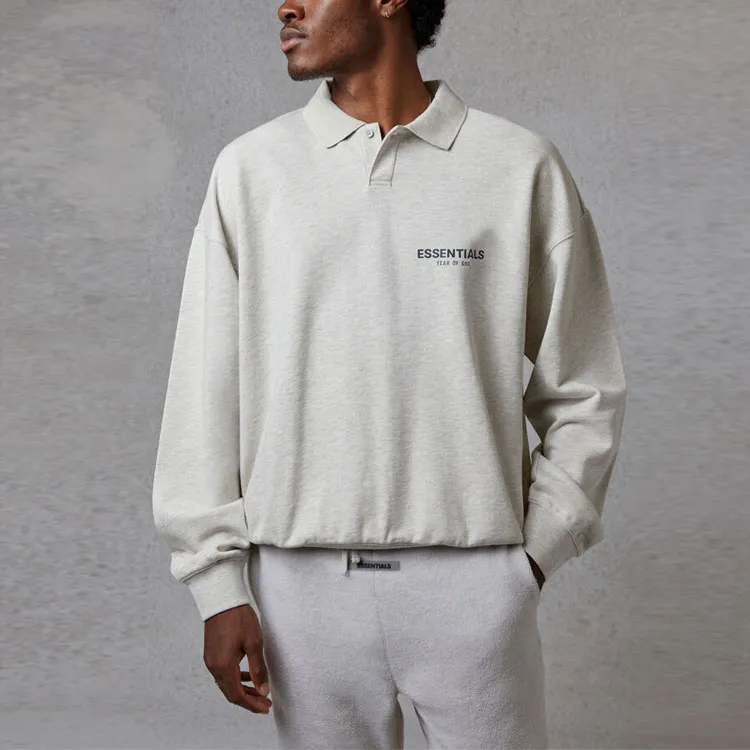 Fear Of God Essentials FW20 Polo Shirt Unisex Oat-1