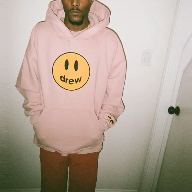 Drew House Smiley Collection Sweatshirts Unisex Pink-2