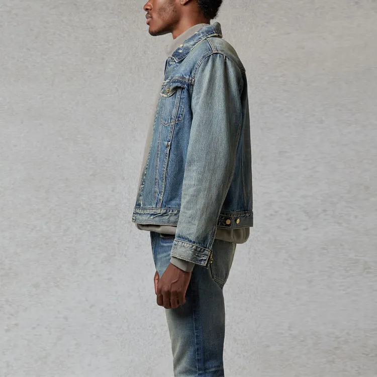 Fear Of God Essentials Denim Trucker Jacket-3