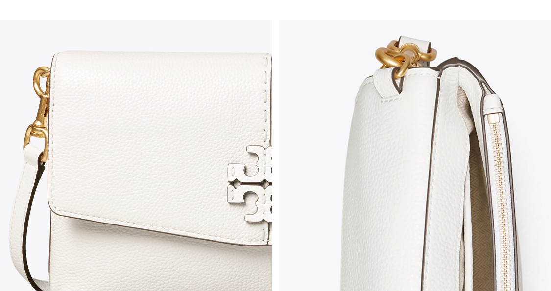 トートバッグ Tory Burch Mcgraw Small Bag - Tory Burch - Leather - White Shop McGraw Handbag Collection Online | Tory Burch | Tory