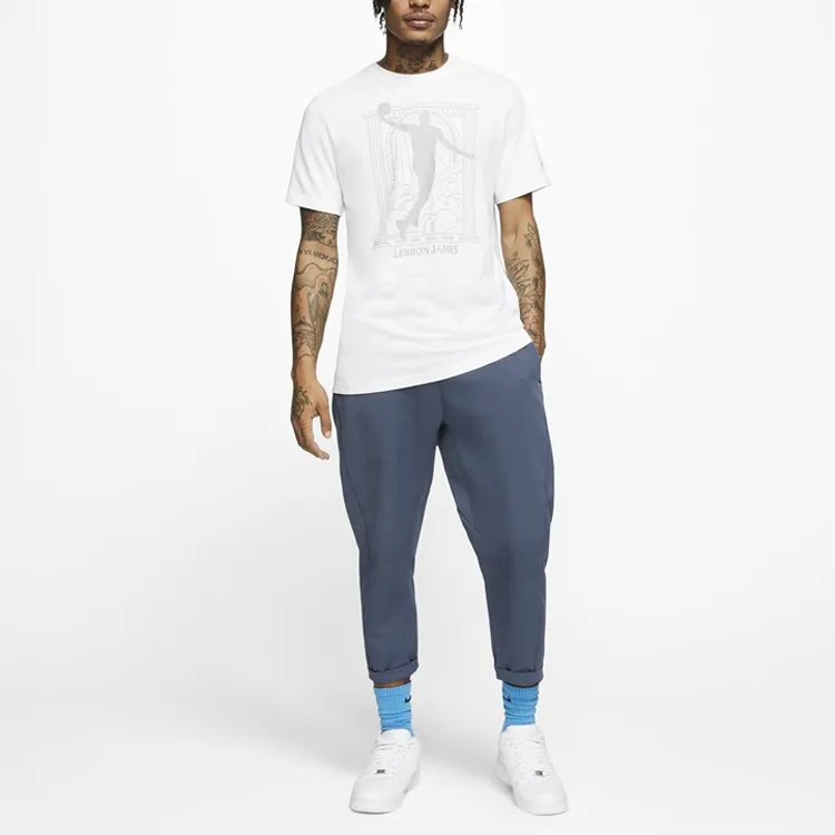 Nike Dri Fit T Shirts Men White-3