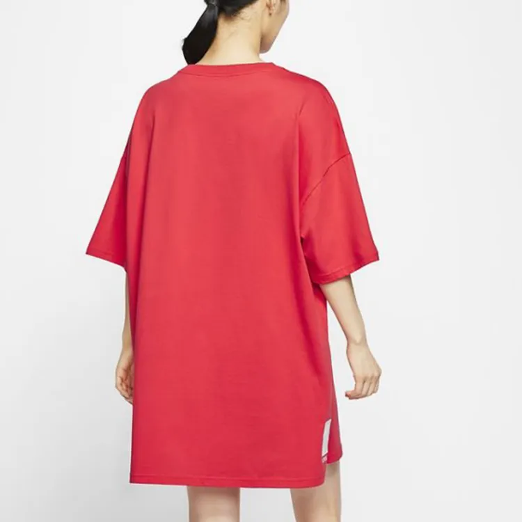 Nike Short Sleeved Dresses Women's Red-3
