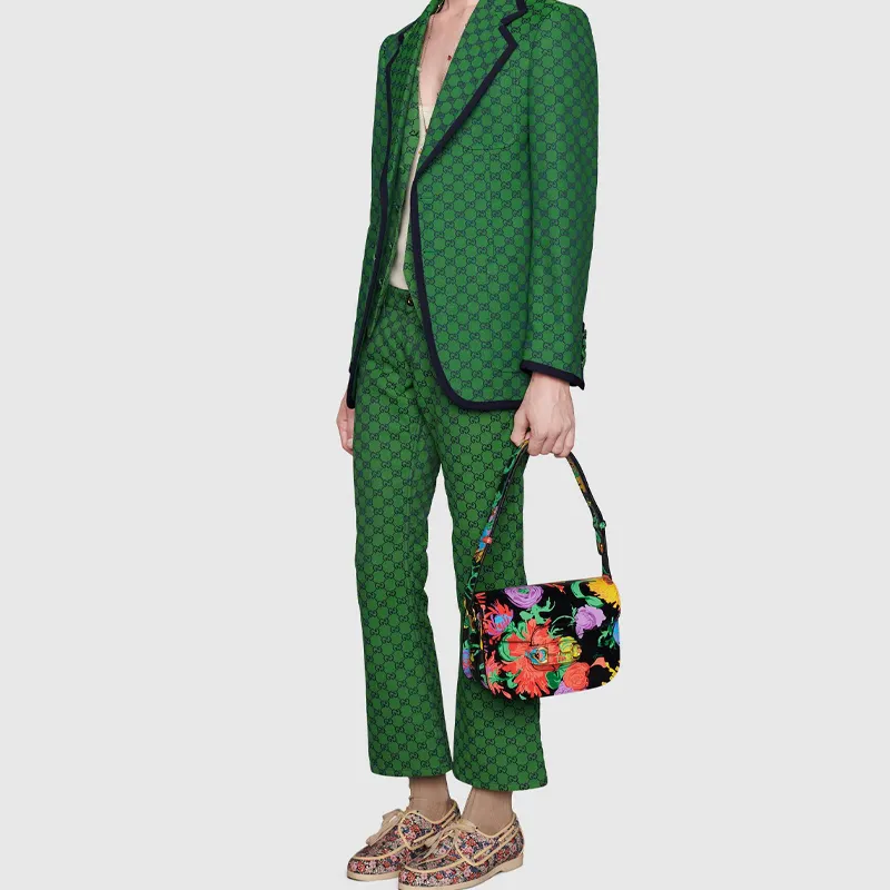 GUCCI Epilogue Series Leather Saddle Bag, Shoulder Bag, Crossbody Bag Small Size Women's-8