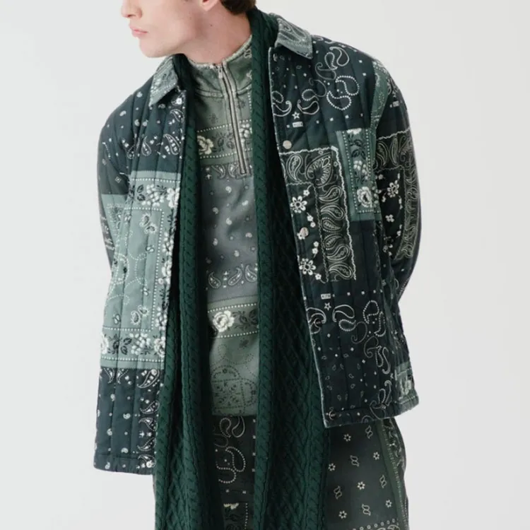 KITH Deconstructed Bandana Quarter Zip-2