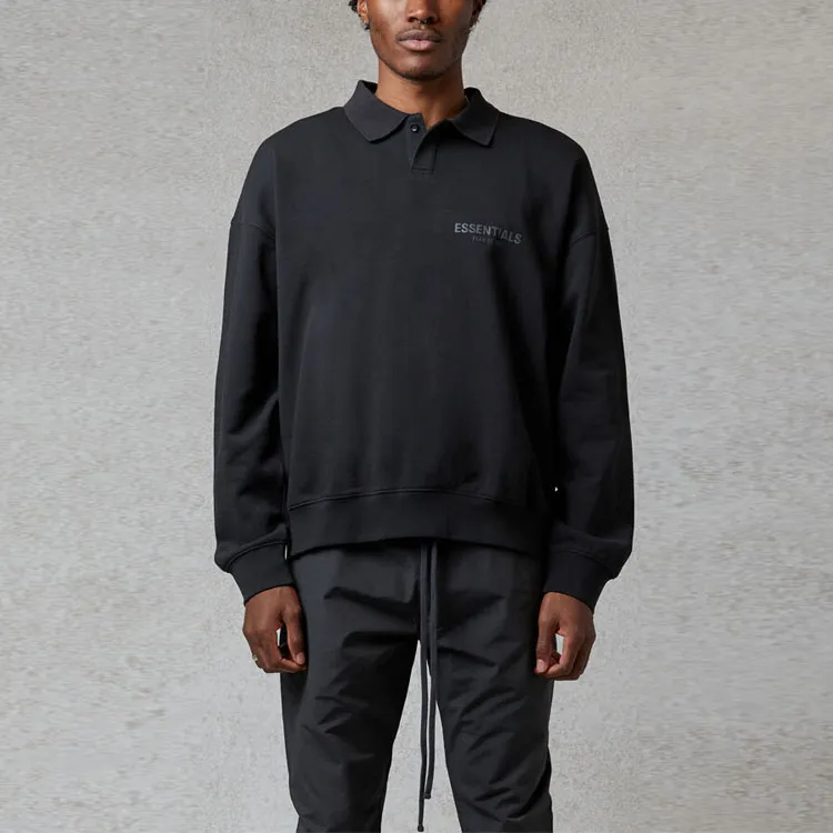 Fear Of God Essentials FW20 Polo Shirt Unisex Black-1