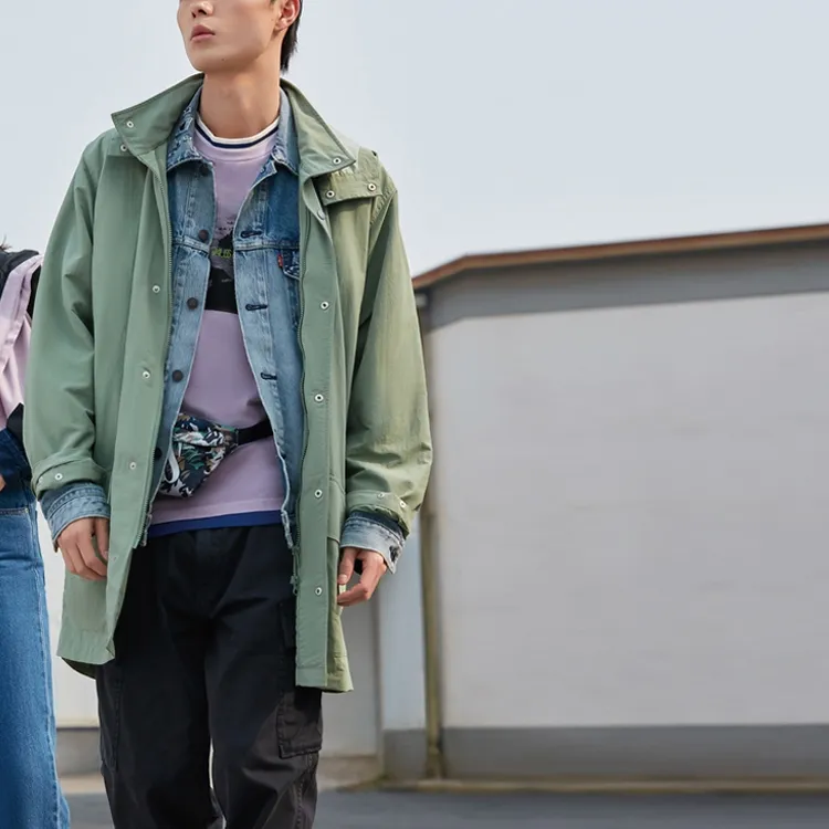 Levis Jackets Men Army Green-4