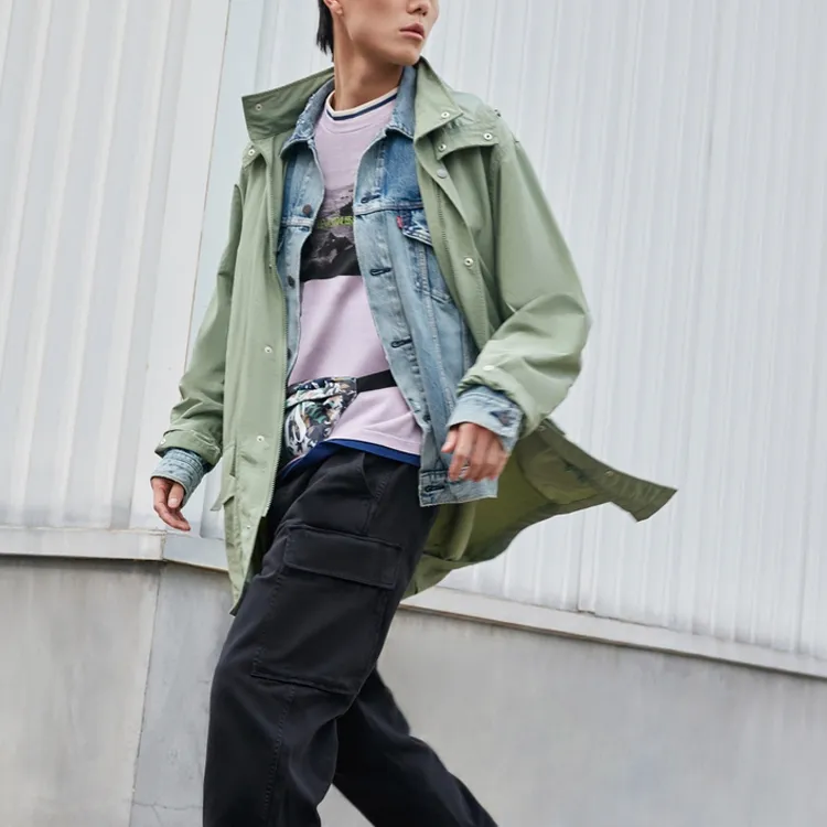Levis Jackets Men Army Green-3