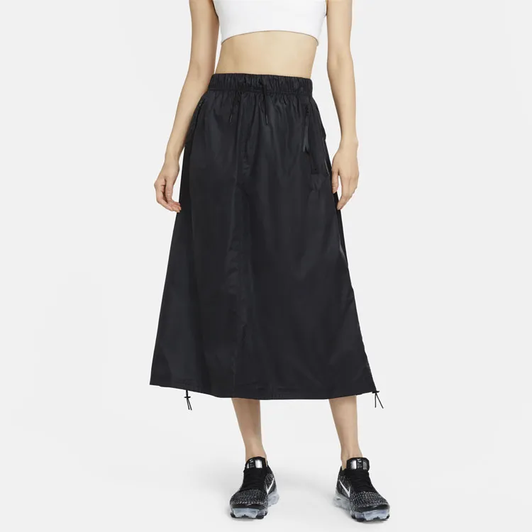 Nike Casual Long Skirts Women's Black-2