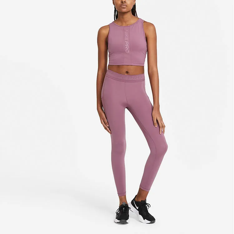 Nike Sleeveless Sports Shirts Women's Light Mulberry Red-2