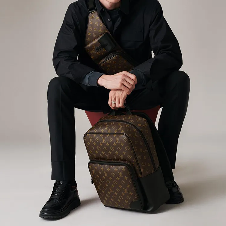 LOUIS VUITTON Dean Backpack Monogram Macassar-6