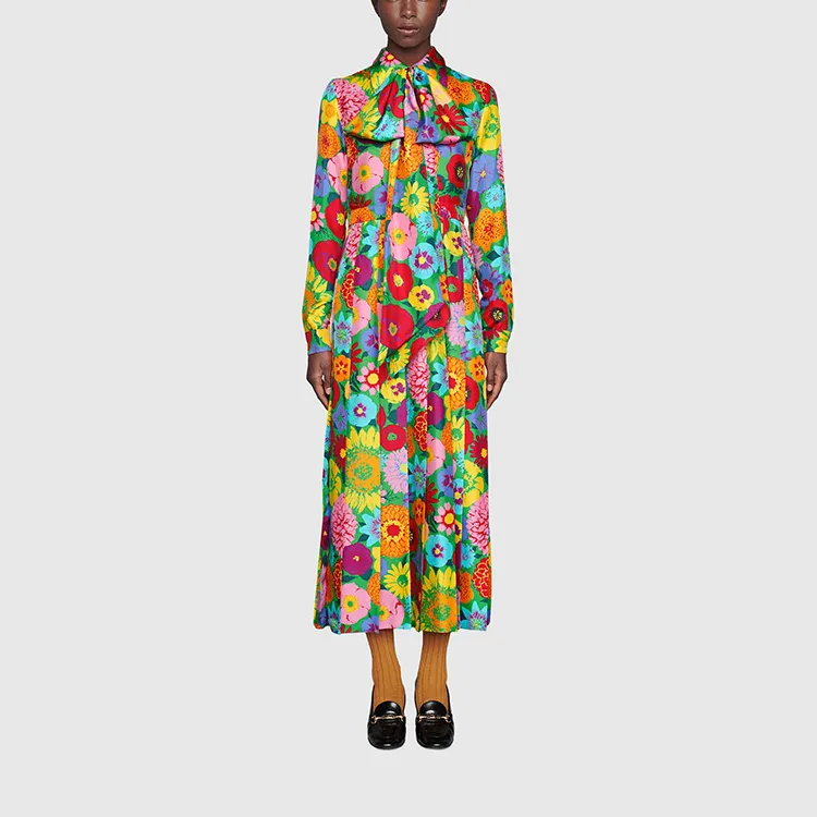 GUCCI Epilogue Series Long-Sleeved Dresses Women's Multicolor-1