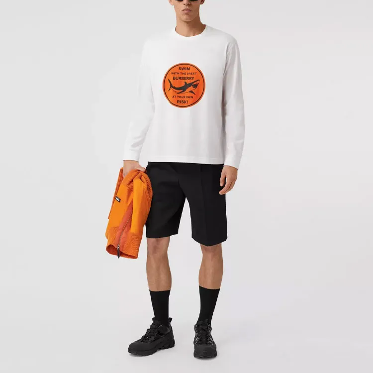 Burberry T Shirts Men White-1