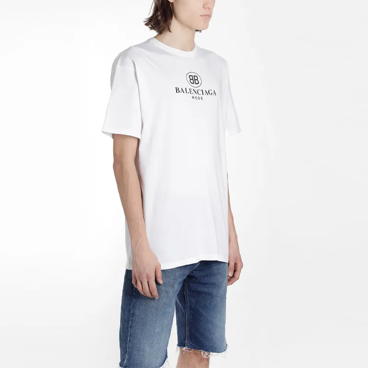 Balenciaga T Shirt Regular Fit Men's White-3
