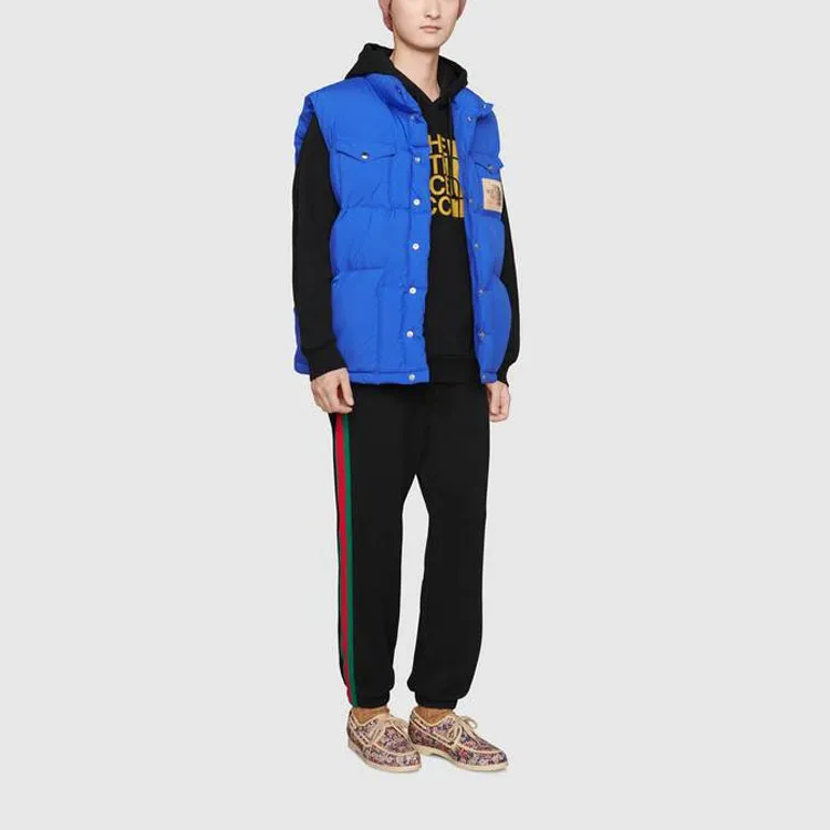 GUCCI X The North Face Web Print Cotton Jogging Pants-3