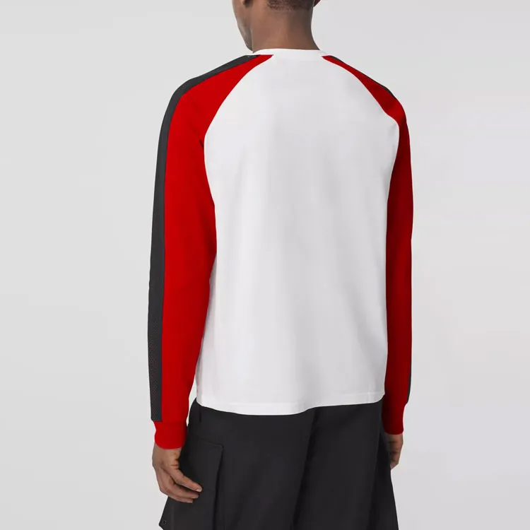 Burberry Logo Embroidered Colour Block Sweatshirt-3