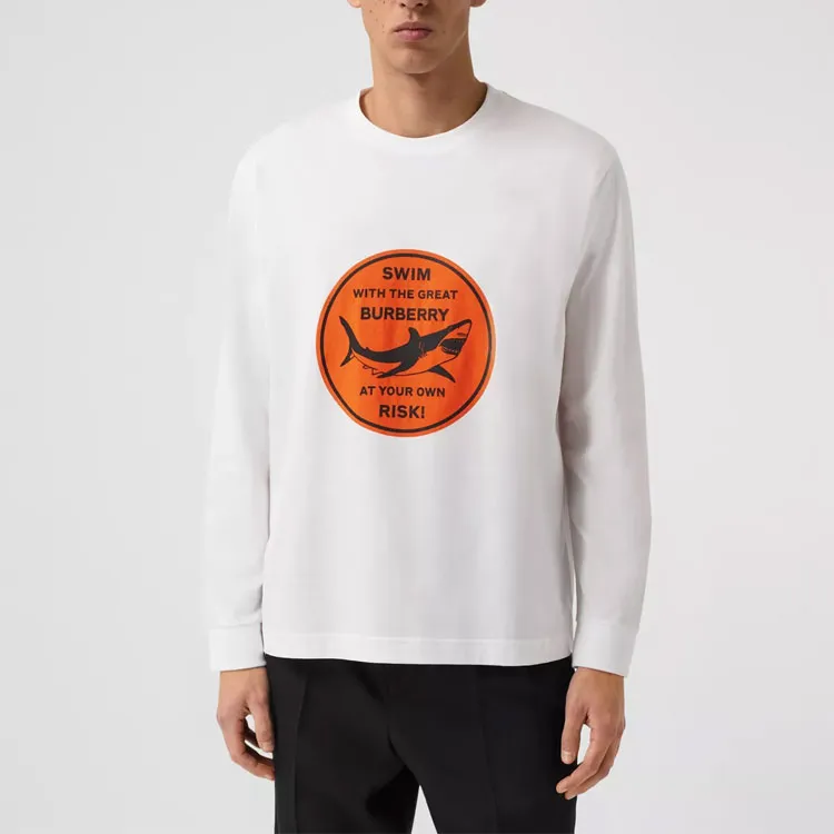 Burberry T Shirts Men White-2