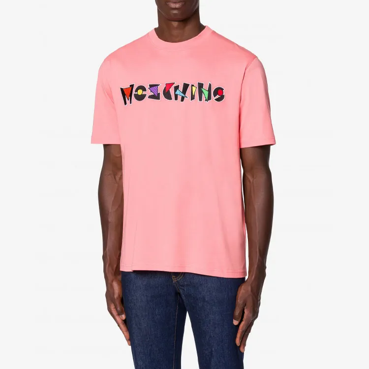 MOSCHINO T Shirts Men Pink-1