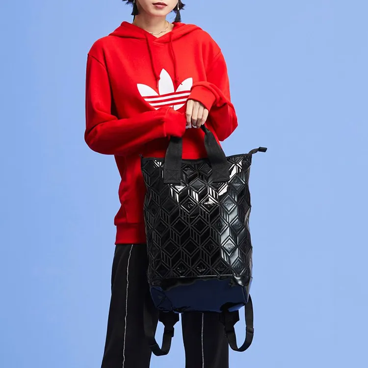 Adidas Originals Polyurethane Handbag Backpack Unisex Black-4