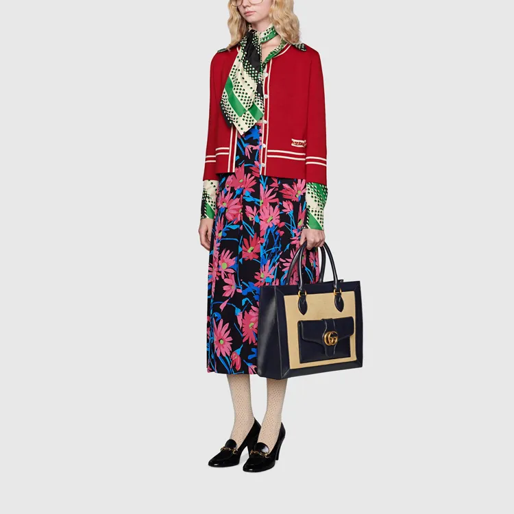 GUCCI Casual Long Skirt Women's Black-2