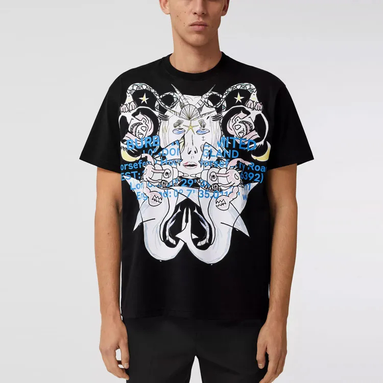 Burberry T Shirts Men Black-3