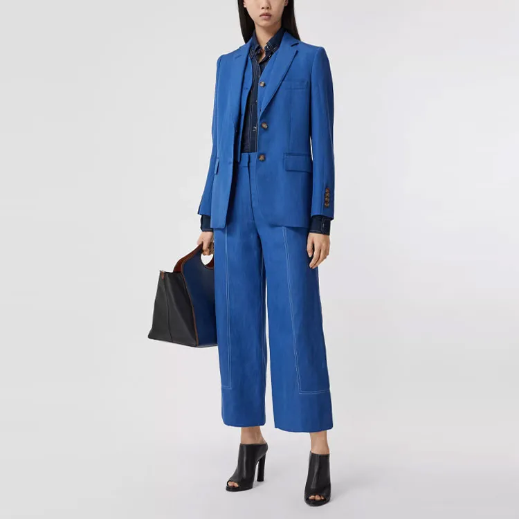 Burberry Shirts Women's Blue-1