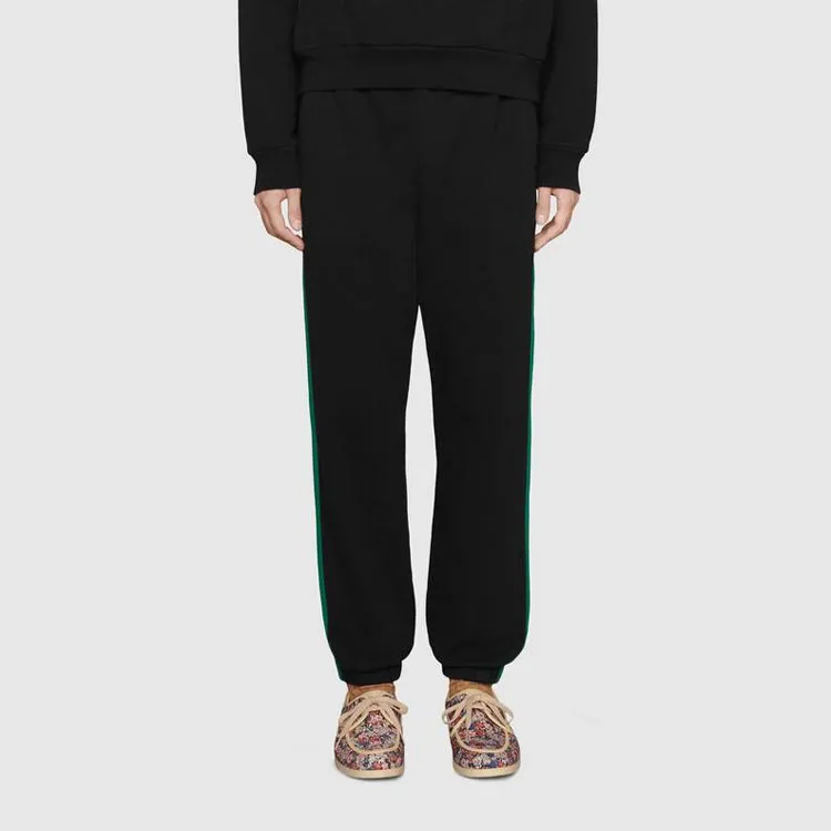 GUCCI X The North Face Web Print Cotton Jogging Pants-5