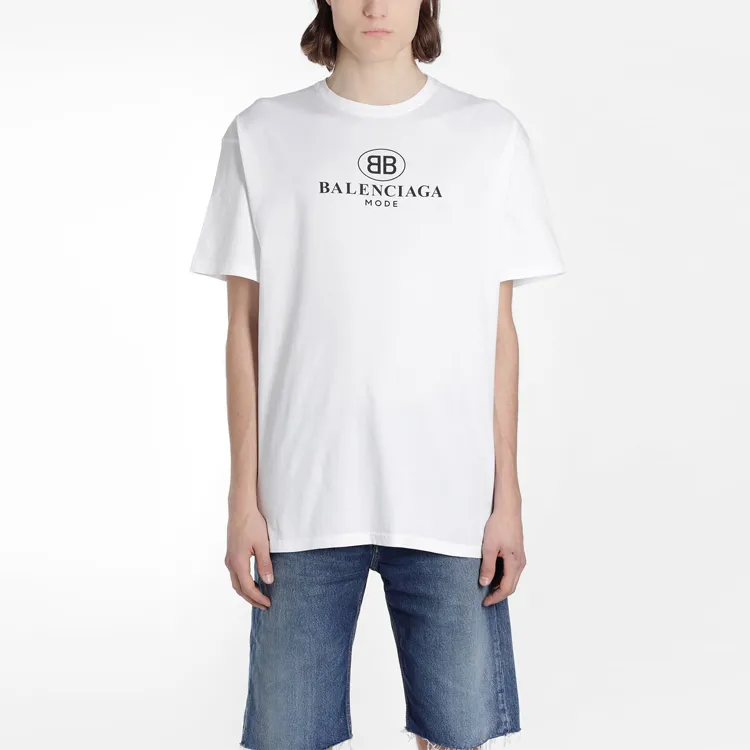 Balenciaga T Shirt Regular Fit Men's White-1