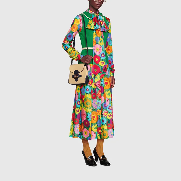 GUCCI Epilogue Series Long-Sleeved Dresses Women's Multicolor-2