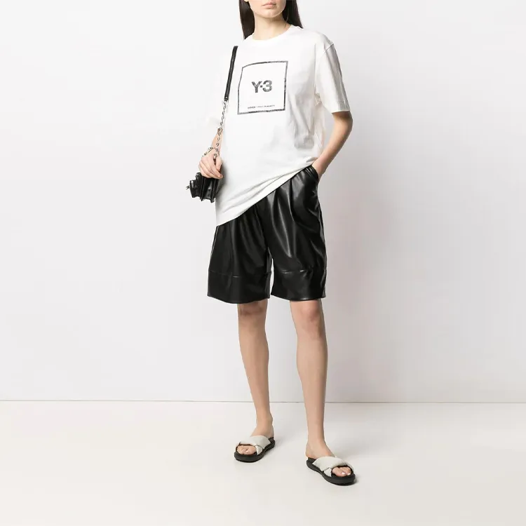 Y 3 T Shirts Unisex White-2