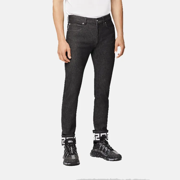 VERSACE Greca Denim Jeans-4