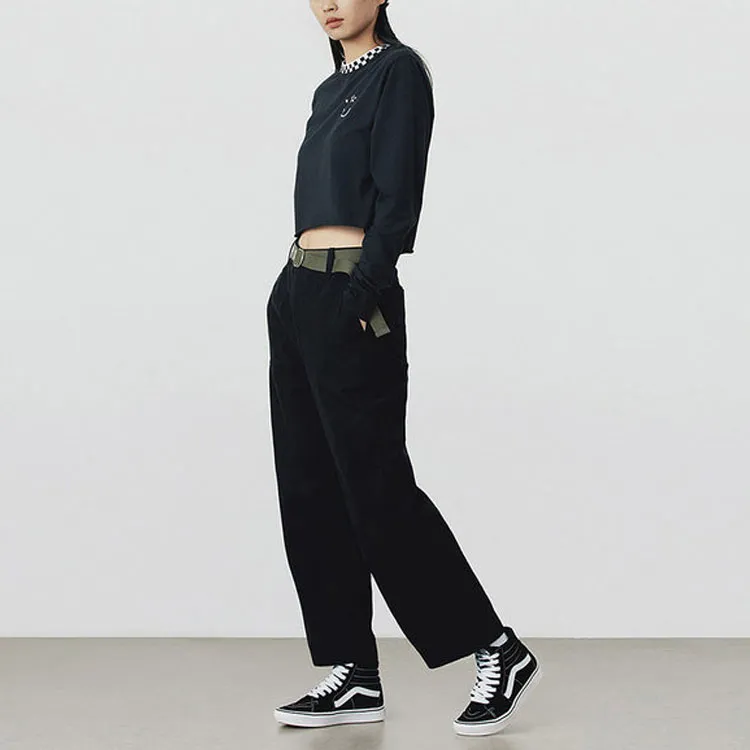 Vans Crop Tops Women's Black-5